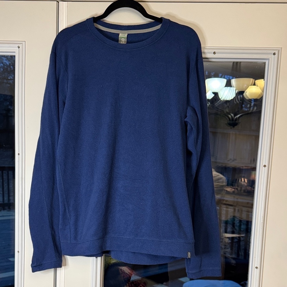 Stio Men's Turpin Blue Fleece Crew size Large